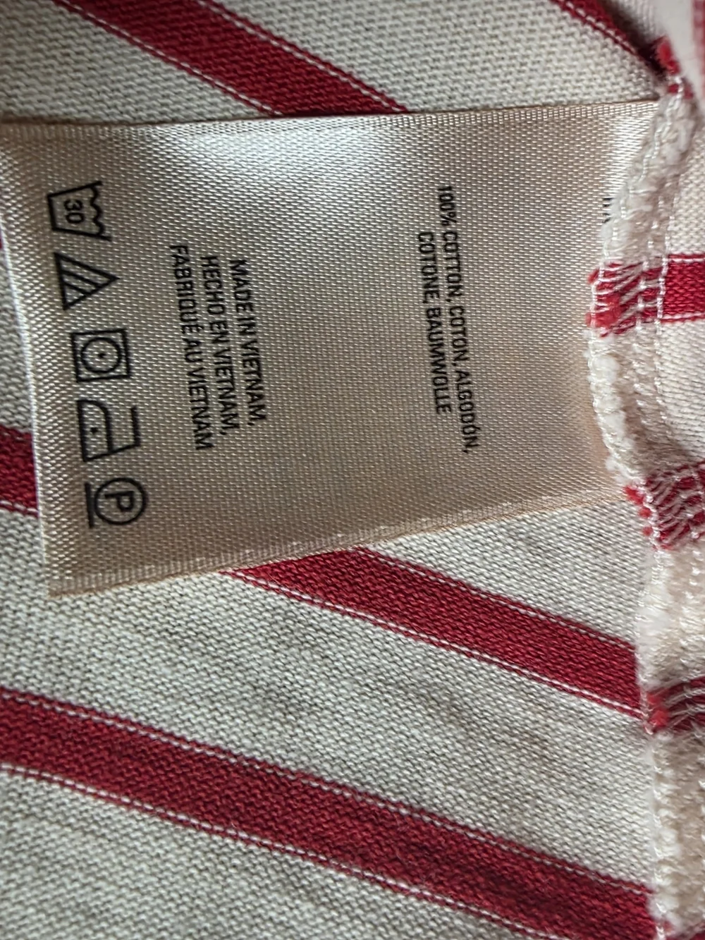 Maeve Anthropologie One-Shoulder Striped Dress | Red & Ivory Cotton